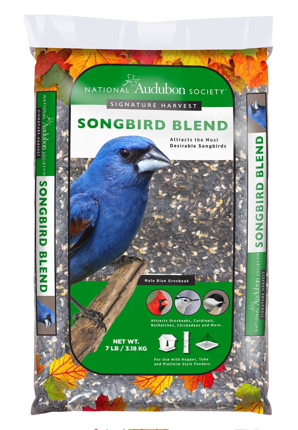 National Audubon Society Songbird Blend Black oil sunflower Bird seed 7 Pound(s) | 009460