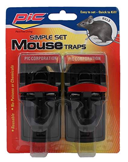 PIC - Simple Set Mouse Trap - 2 Pk
