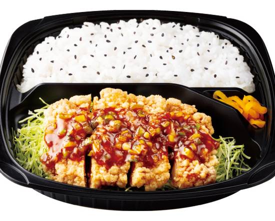 香味だれの油淋鶏弁当 Fragrant sauce You-lin-ji fried chicken lunch box