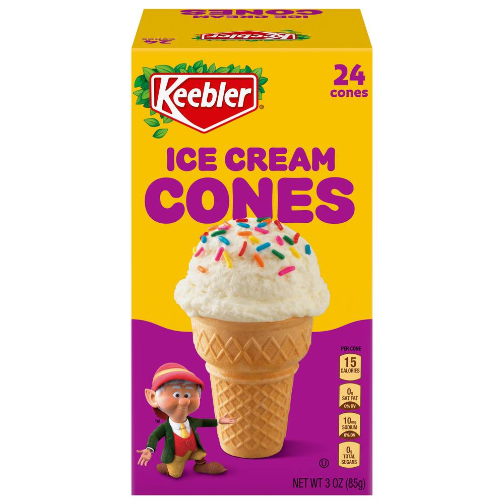 Keebler Ice Cream Cones (3 oz)