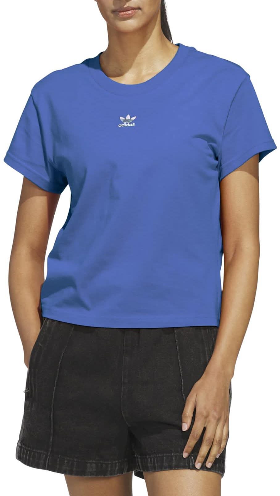 adidas Originals Women's Essentials Slim T-Shirt (Blue, XS)