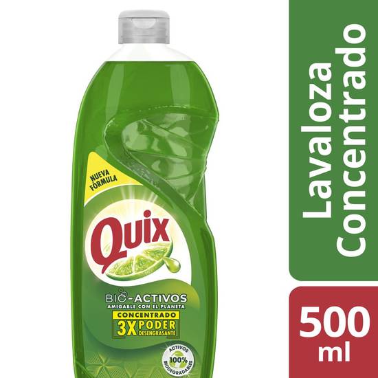Quix - Lavaloza Limón con Bio Activos Concentrado - Botella 500 ml