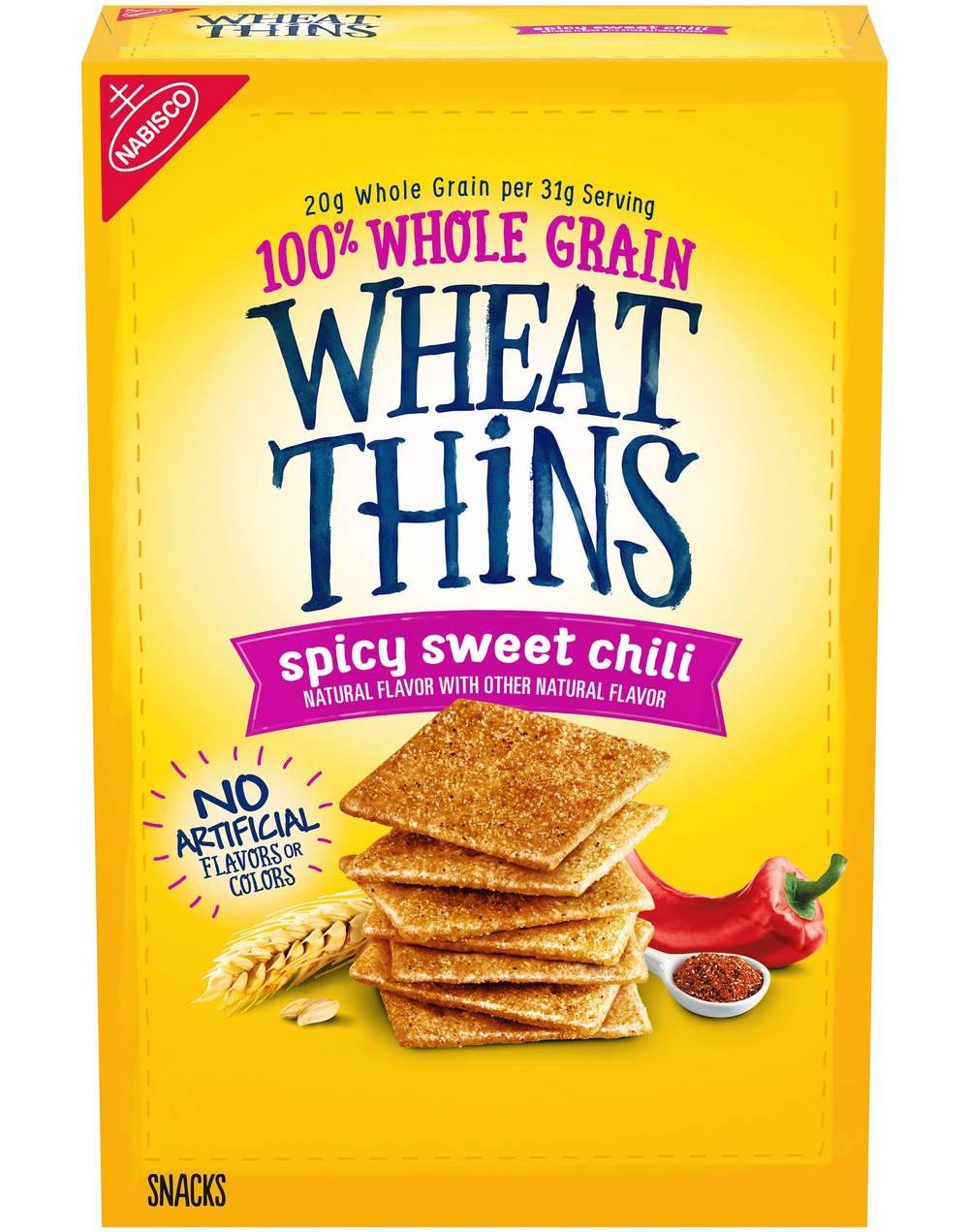Wheat Thins Whole Grain Wheat Crackers, Spicy Sweet Chili (8.5 oz)