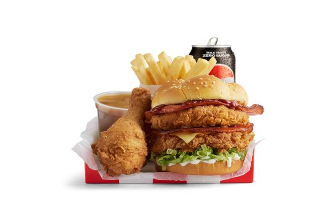 Original Crispy BBQ Bacon Stacker® Burger Box