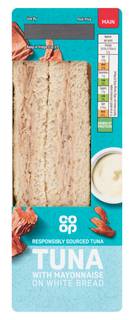 Co-op Tuna with Mayonnaise on White Bread