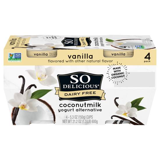 So Delicious Dairy Free Coconut Milk Yogurt Alternative (4 ct) (vanilla)