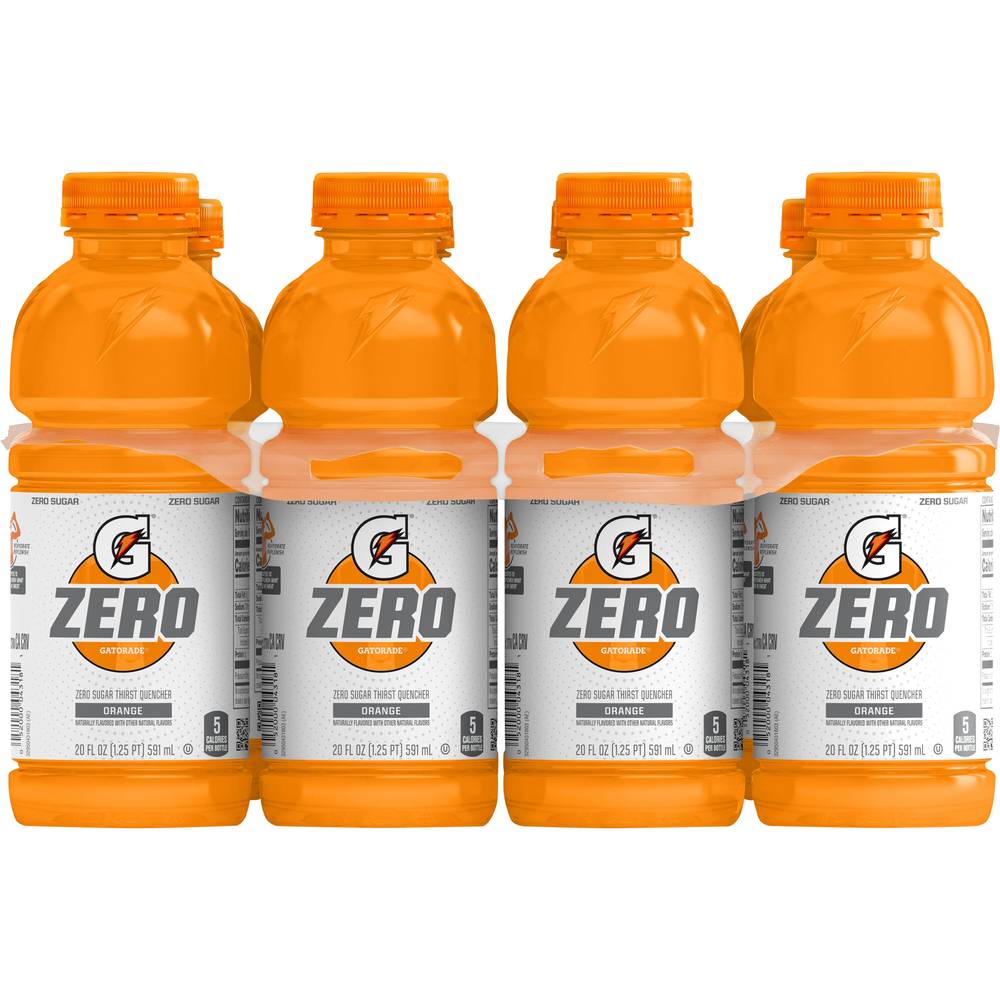 Gatorade Zero Sugar Thirst Quencher Sports Drink (8 ct, 20 fl oz) (orange)
