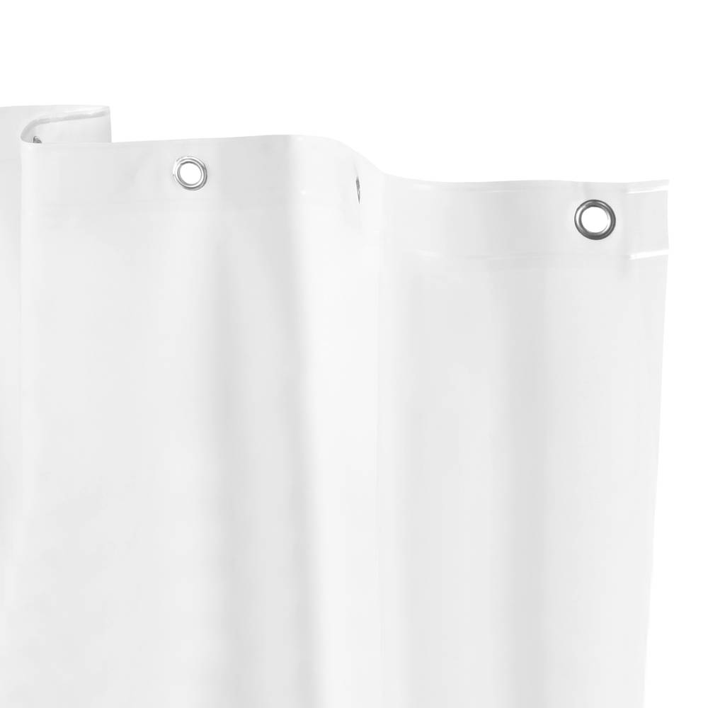 Style Selections Medium Weight PEVA 70-in W x 72-in L White Solid Eva/Peva Shower Liner | LW61440PDQ