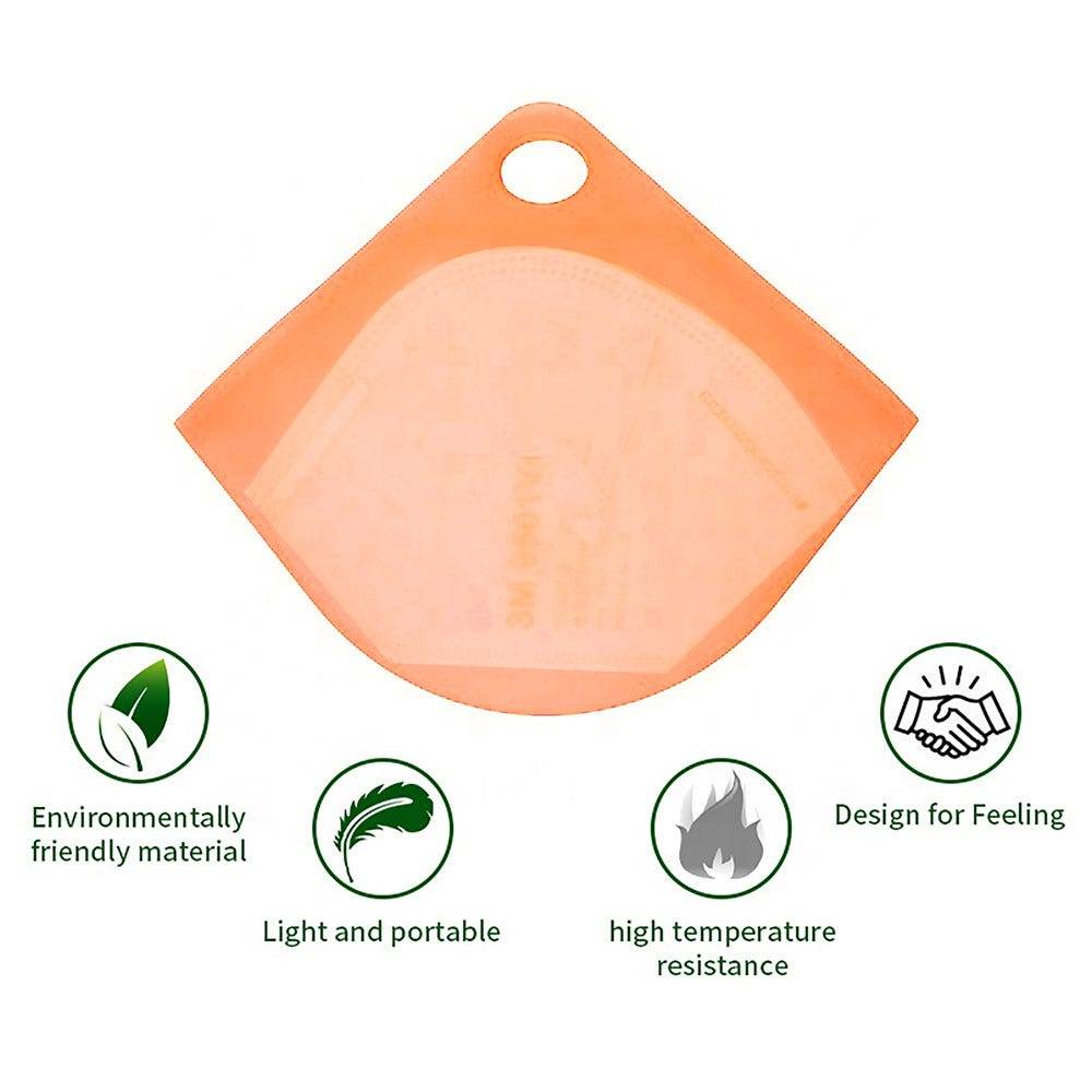 Ecostyle estuche para cubrebocas de plástico naranja (1 pieza)