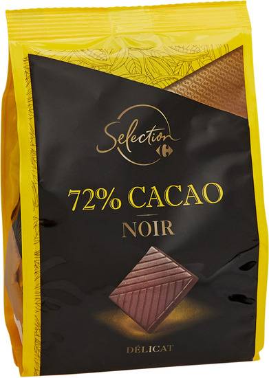 Chocolat noir CARREFOUR SELECTION - le sachet de 200g