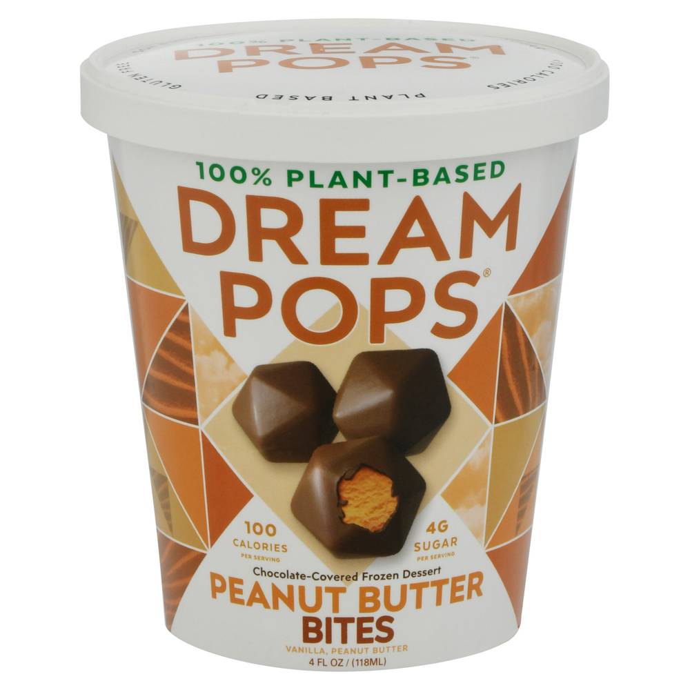 Dream Pops Peanut Butter Bites Chocolate-Covered Frozen Dessert (4 fl oz)