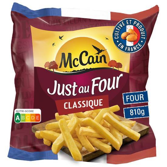 Mccain frites just au four classique 810 g