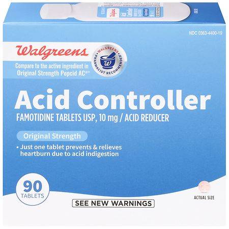Walgreens Acid Controller & Acid Reducer Famotidine 10 mg Tablets (30 ct)