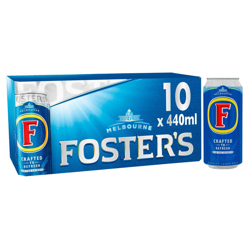 Foster's Lager Beer Can 10x440ml