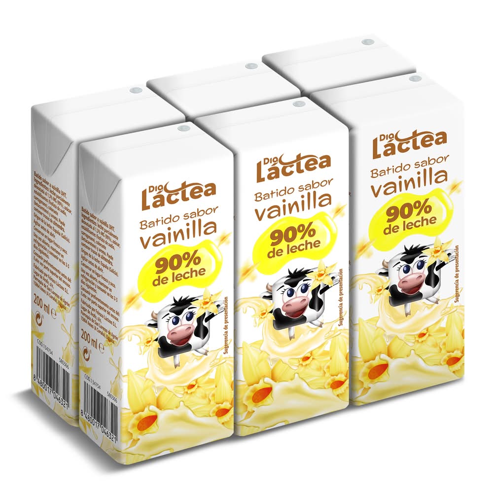 Batido De Vainilla Dia Lactea Brik 6 X 200 Ml