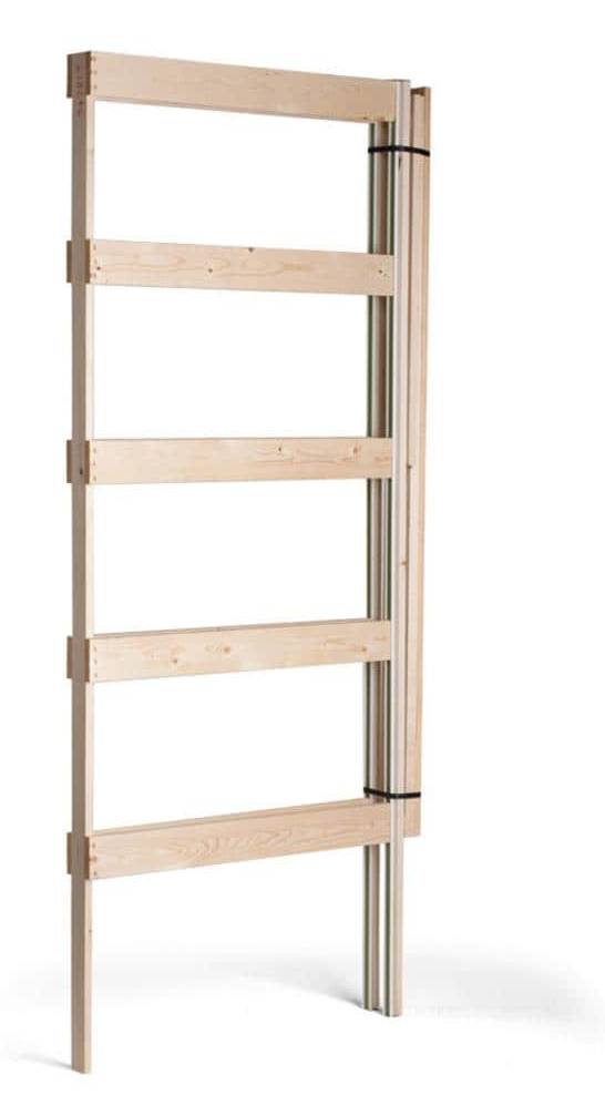 JELD-WEN 30-in x 80-in Wood and steel Pocket Door Frame with Frame and hardware | JW191600003
