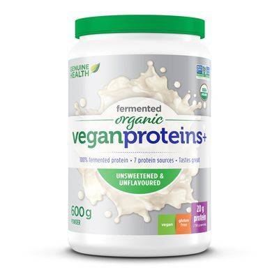 Genuine Health Fermented Organic Vegan Proteins+ (600 g)