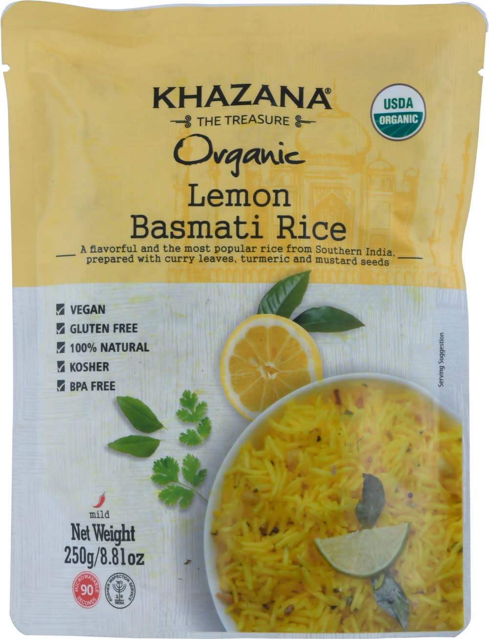 Khazana Organic Lemon Basmati Rice (8.81 oz)