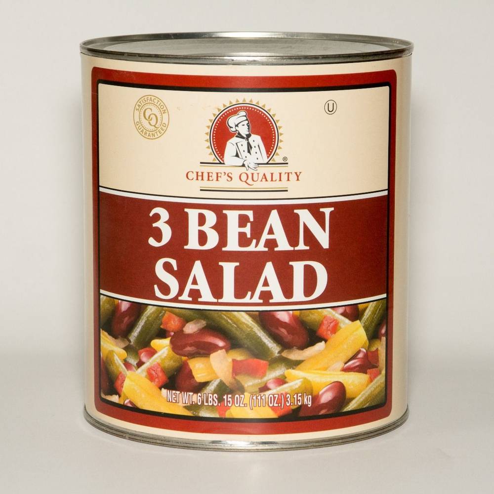 Chef's Quality - Three Bean Salad - #10 cans (Case of 6)