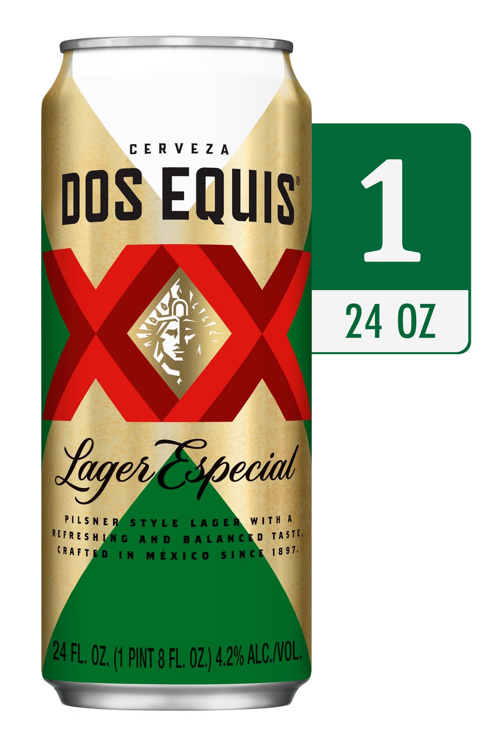 Dos Equis Lager Special Mexican Beer (24 fl oz)