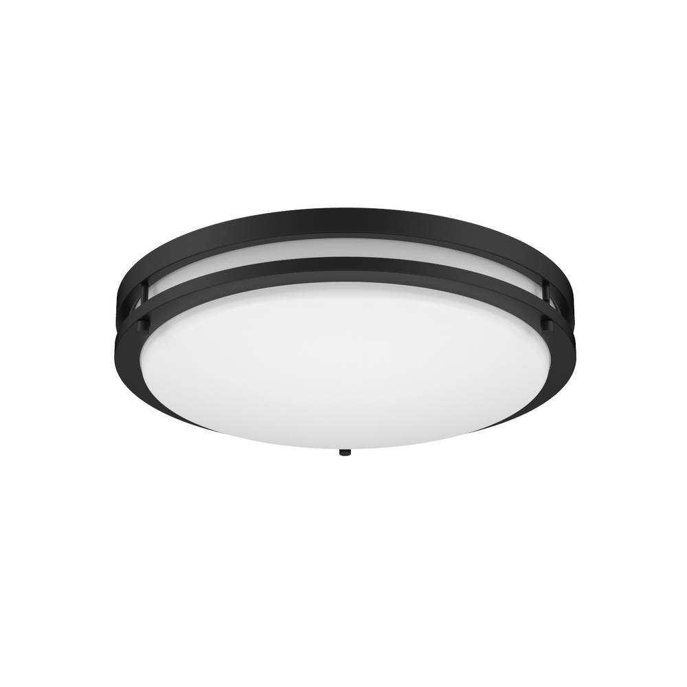 Project Source 1-Light Matte Black LED Flush Mount Light | MXL1138-L28K9027H