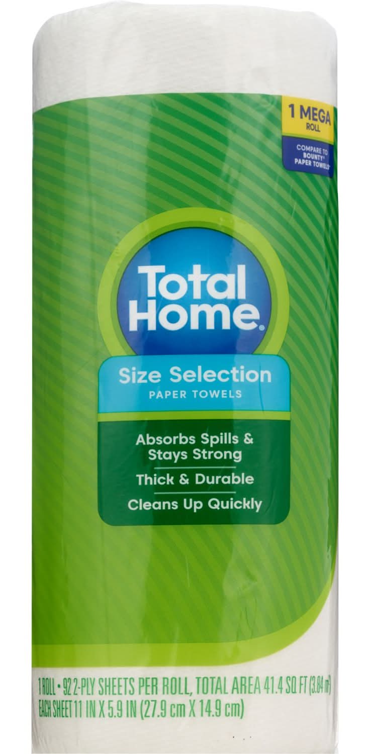 Total Home Paper Towels, 11x6 in (121 ct)