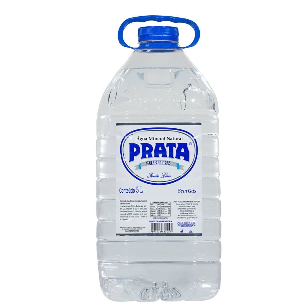 Prata água mineral sem gás (5l)