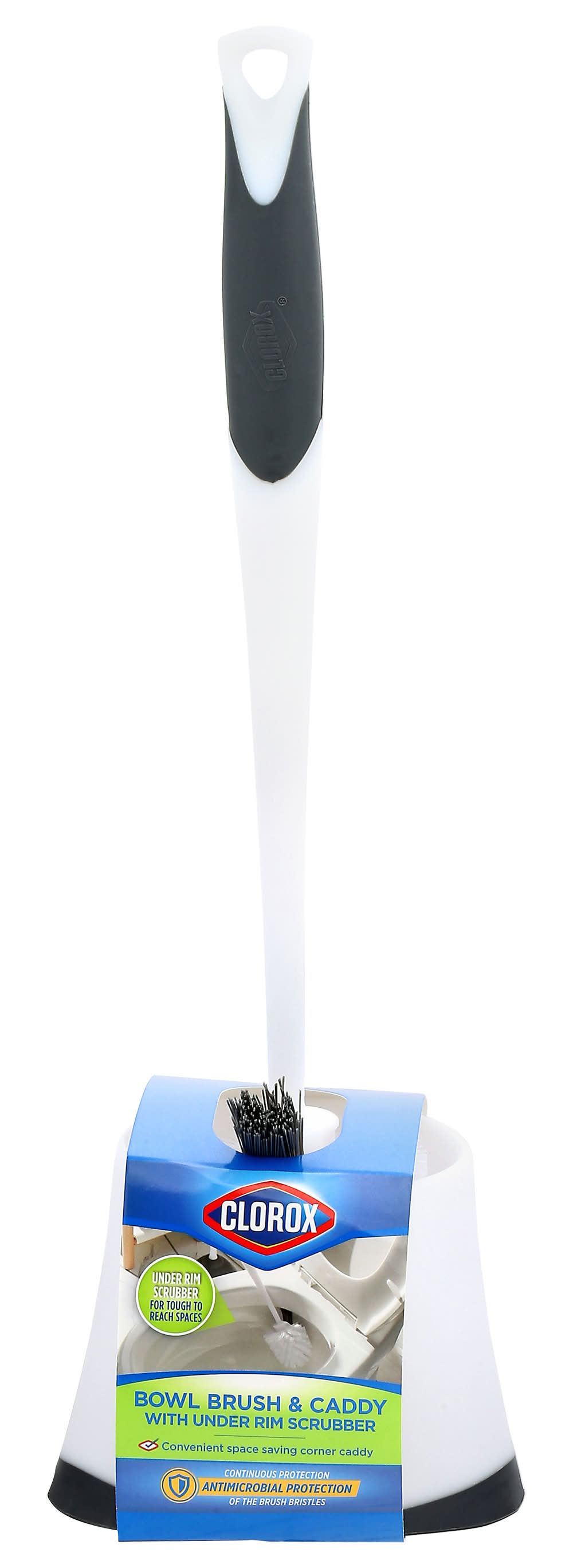 Clorox Toilet Bowl Brush With Corner Caddy