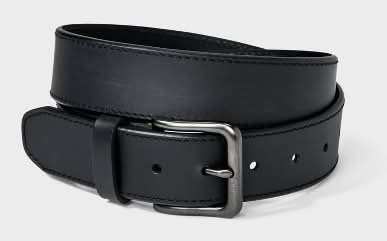 Goodfellow & Co. Casual Everyday Classic Harness Buckle Belt, Men, XL, Black