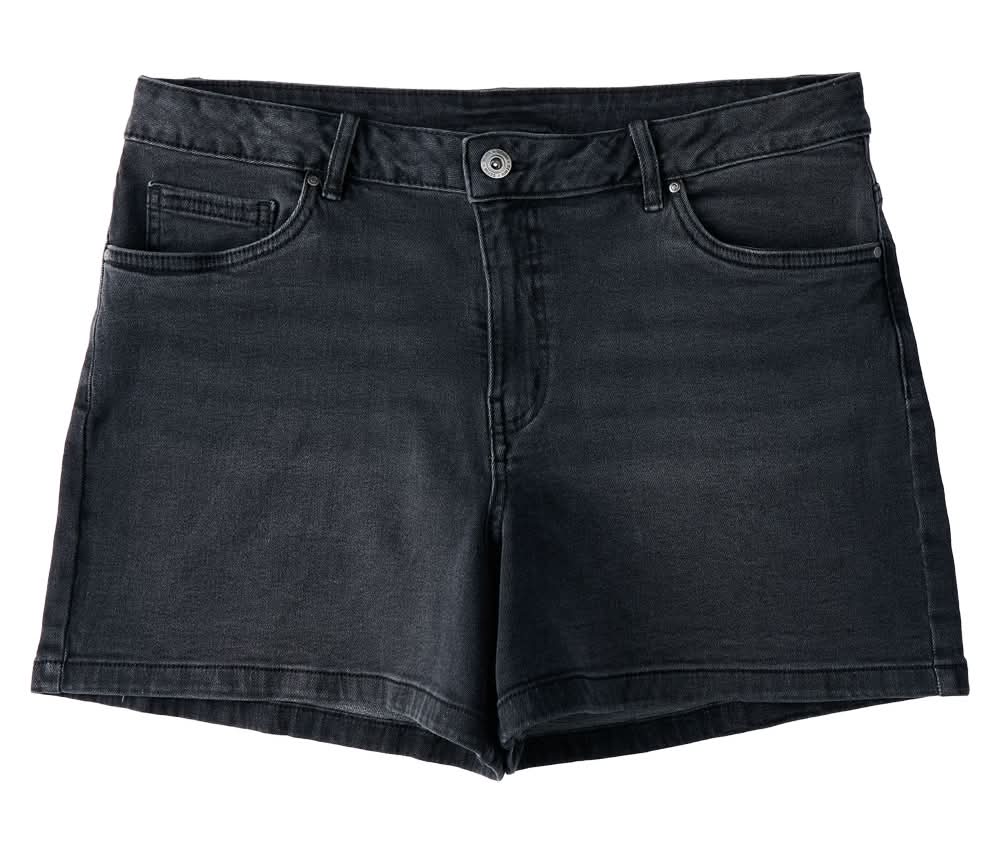 Serra Dark Gray Denim Short - L