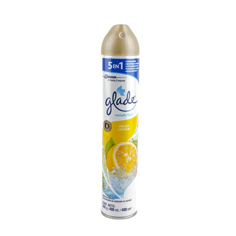 Glade aromatizante fresh lemon (spray 400 ml)
