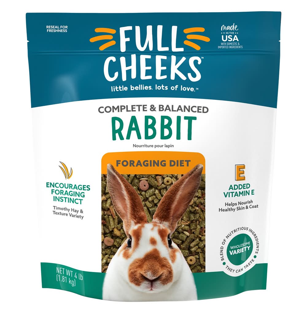 Full Cheeks™ Rabbit Foraging Food (Size: 4 Lb)