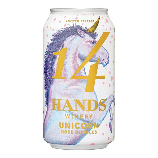 14 Hands Unicorn Rosé Bubbles Wine (375 ml)