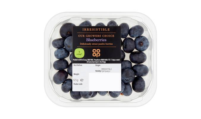 Co-op Irresistible Blueberries 125g