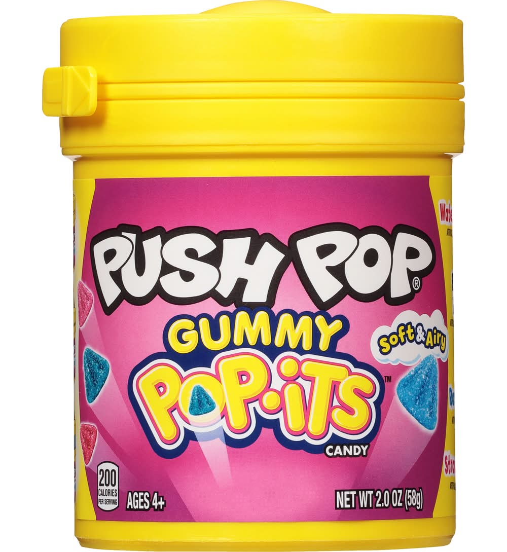 Push Pop Gummy Pop-Its Soft & Airy Candy (2 oz)