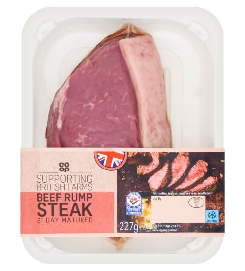 Co-op Supporting British Farms Beef Rump Steak (227g)