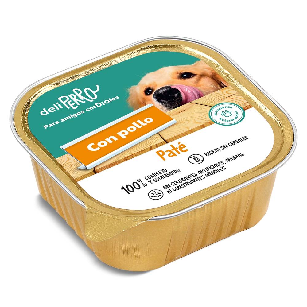 Paté Para Perro Con Pollo Deliperro De Dia Tarrina 300 G