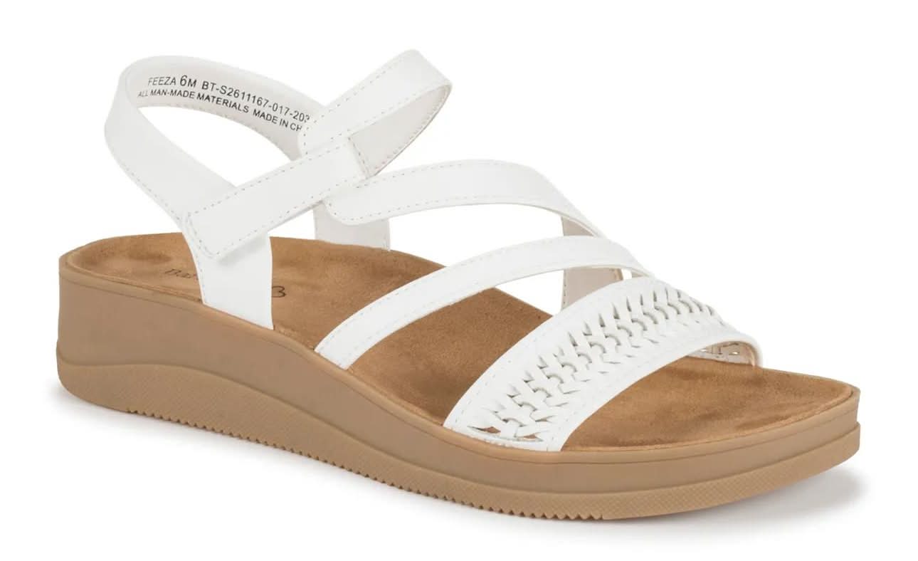 Baretraps Feeza Wedge Sandal (White Medium - 10)