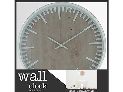 Enchante Wall Clock, Plastic, 12 (ST7H1212 NAT)