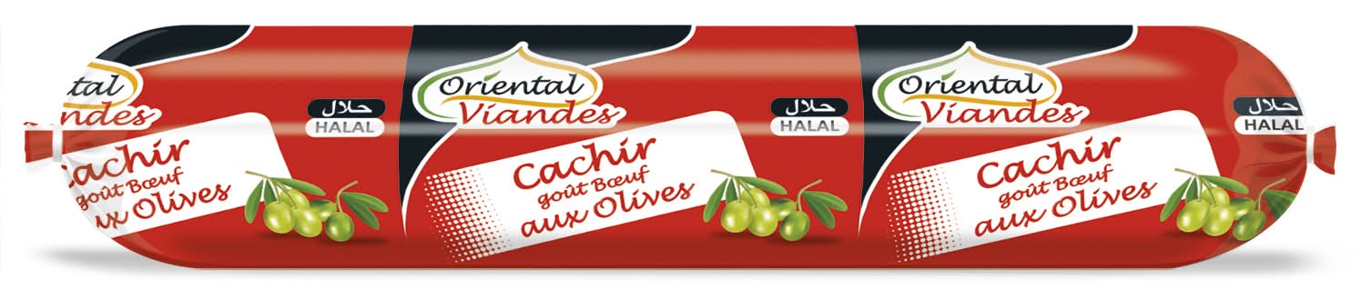 Oriental Viandes - Cachir viande aromatisée halal, bœuf aux olives (400g)
