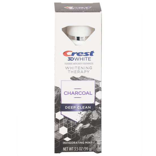 Crest 3d White Deep Clean Charcoal Whitening Therapy Mint Toothpaste