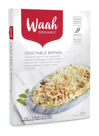 Waah Organic Vegetable Biryani 300g