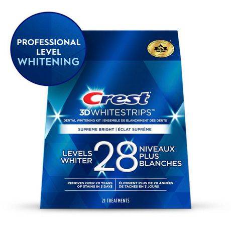 Crest 3D White Whitestrips Supreme Flexfit (21 ct)