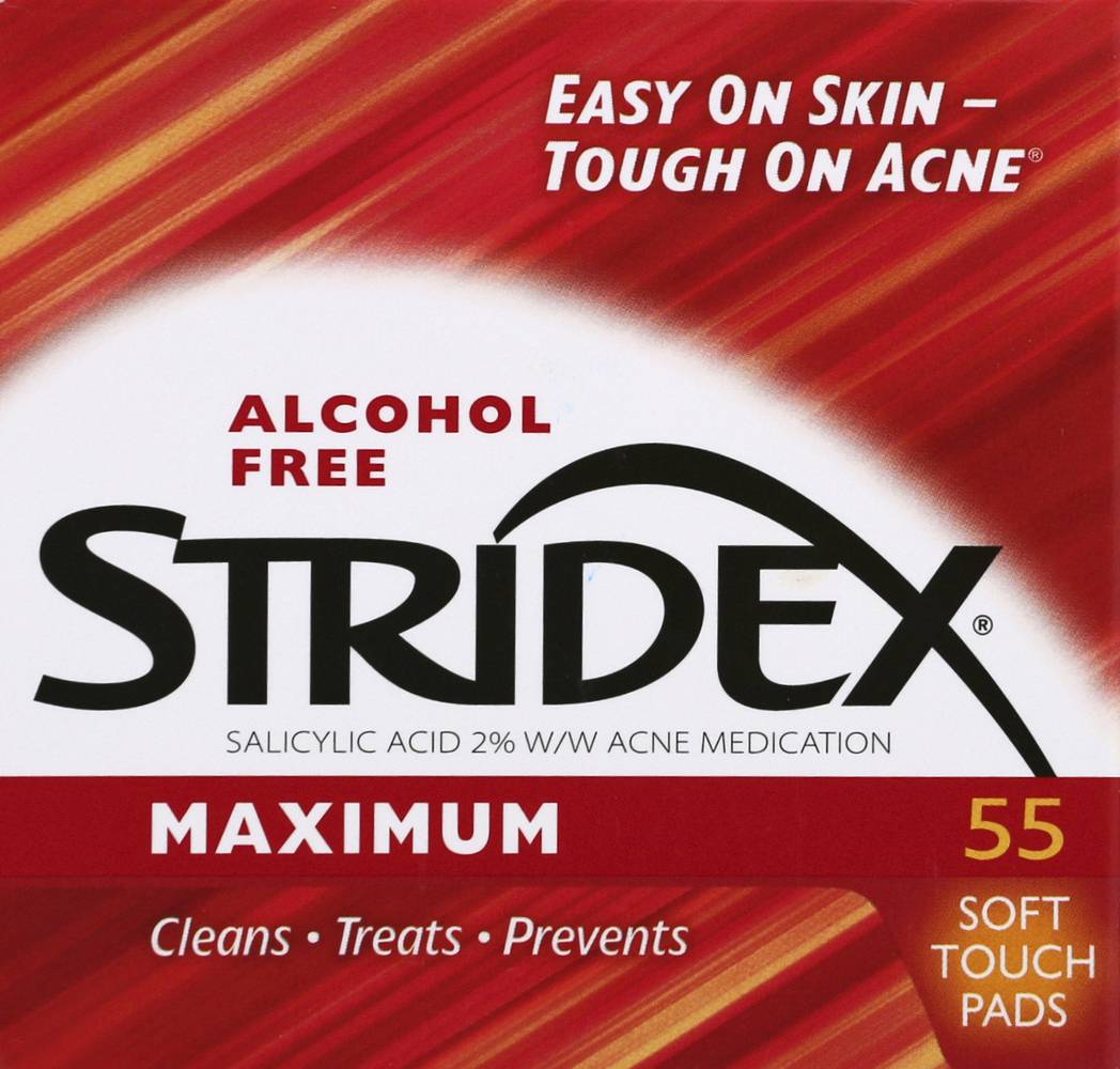 Stridex Maximum Strength 2% Salicylic Acid Acne Pads (8 oz)