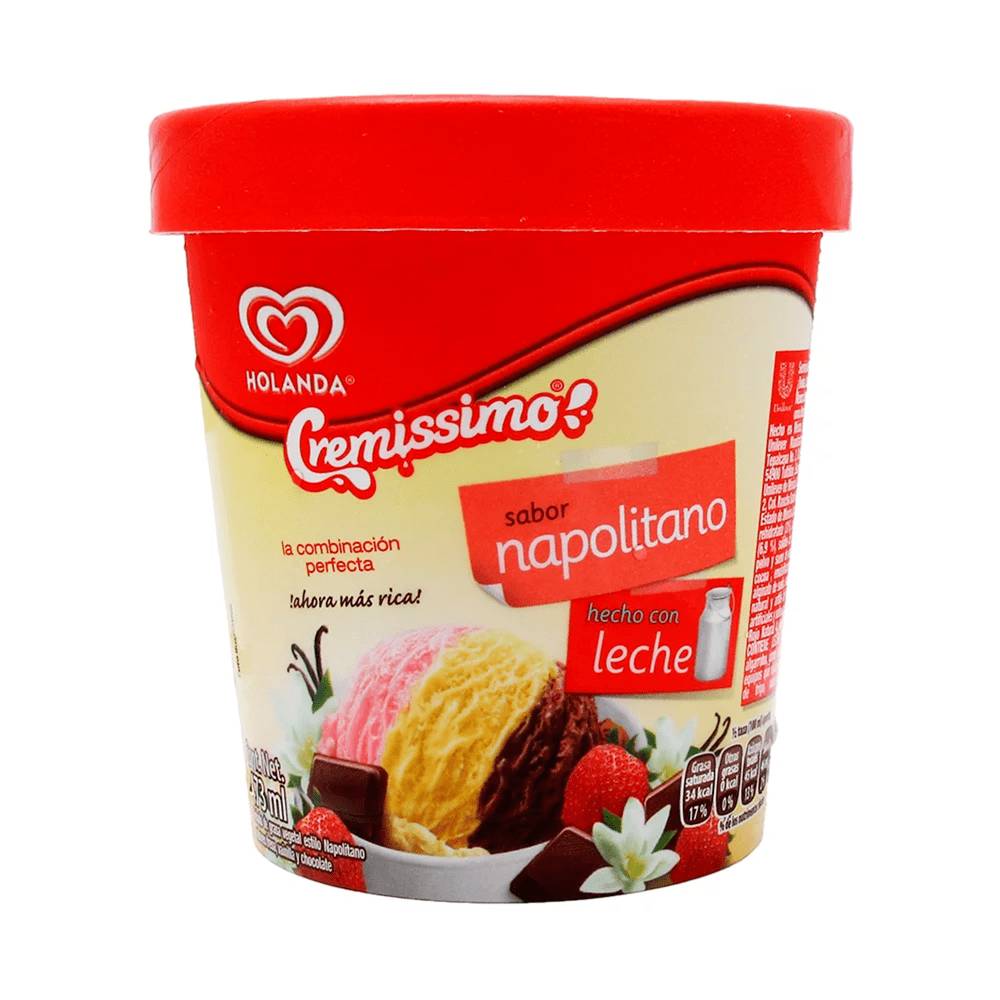 Holanda · Helado, napolitano (473 ml)