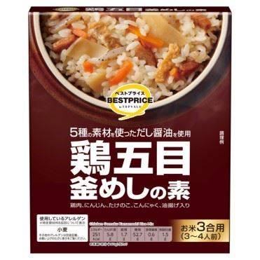 トップバリュ ベストプライス 鶏五目釜めしの素 190g