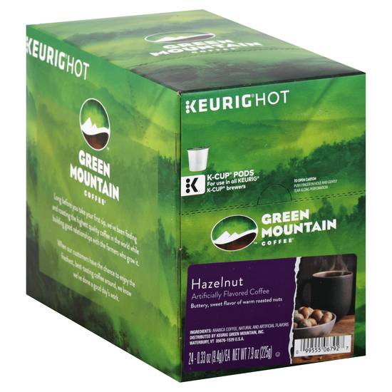Green Mountain Coffee Roasters Hazelnut Keurig K-Cup Pod(24Ct)