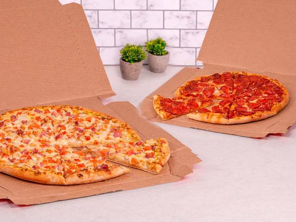 2 Pizzas Familiares 3 Ingredientes