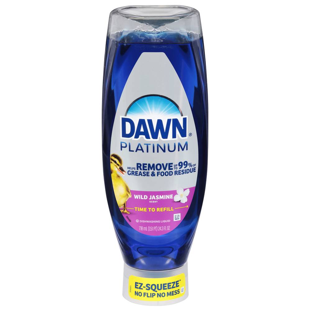 Dawn Ez Squeeze Platinum Hand Dishwashing Liquid, Wild Jasmine (24.3 fl oz)