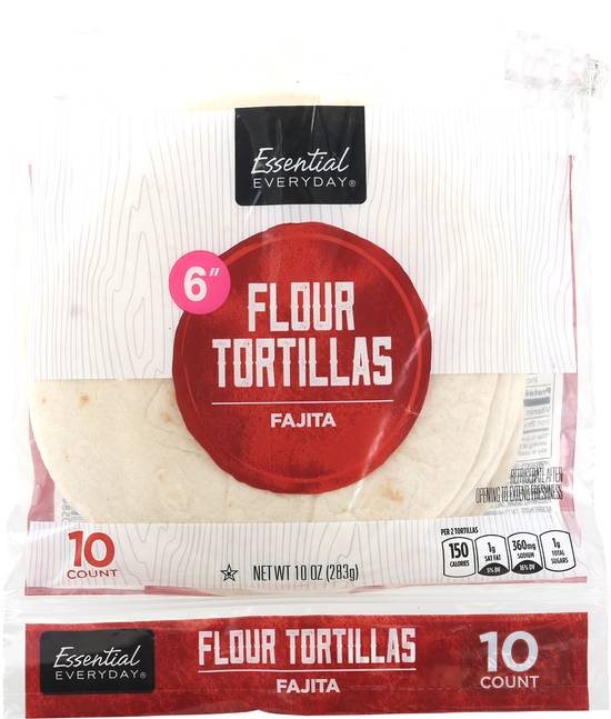 Essential Everyday 6" Fajita Flour Tortillas (10 ct)